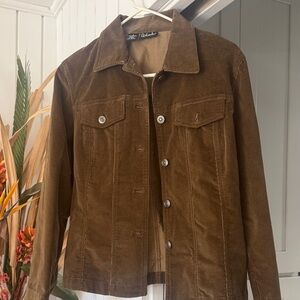 Women's Brown Corduroy Jean Jacket